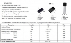 TL431 SMD stabilizátor, referenční napětí